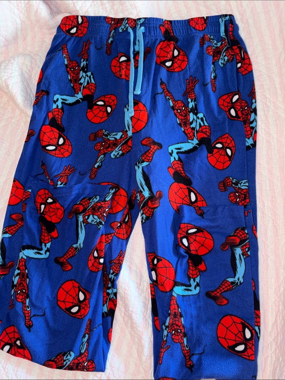Marvel Blue and Red Spider-Man Pajama Bottoms